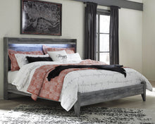 Load image into Gallery viewer, Baystorm King Panel Bed with Mirrored Dresser and Nightstand
