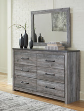 Load image into Gallery viewer, Bronyan Queen Panel Bed with Mirrored Dresser and Nightstand

