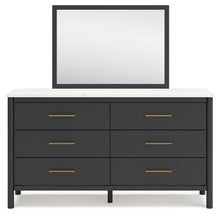 Load image into Gallery viewer, Cadmori King Upholstered Panel Bed, Dresser and Mirror
