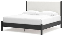 Load image into Gallery viewer, Cadmori King Upholstered Panel Bed, Dresser and Mirror
