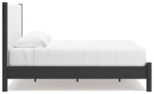 Load image into Gallery viewer, Cadmori King Upholstered Panel Bed, Dresser and Mirror
