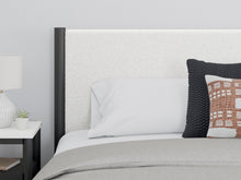 Load image into Gallery viewer, Cadmori King Upholstered Panel Bed, Dresser and Mirror
