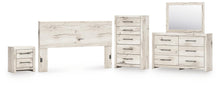 Load image into Gallery viewer, Lawroy King Panel Headboard, Dresser, Mirror, Chest and Nightstand
