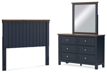 Load image into Gallery viewer, Landocken Full Panel Headboard, Dresser and Mirror
