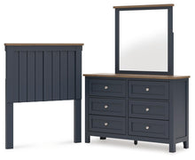 Load image into Gallery viewer, Landocken Twin Panel Headboard, Dresser and Mirror
