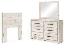 Load image into Gallery viewer, Lawroy Twin Panel Headboard, Dresser and Mirror
