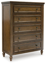 Load image into Gallery viewer, Sturlayne Queen Upholstered Panel Bed, Dresser, Mirror, Chest and Nightstand
