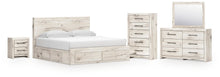 Load image into Gallery viewer, Lawroy King Panel Storage Bed, Dresser, Mirror, Chest and Nightstand
