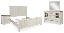 Load image into Gallery viewer, Shaybrock King Panel Bed, Dresser, Mirror and Nightstand

