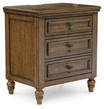 Load image into Gallery viewer, Sturlayne Queen Upholstered Panel Bed, Dresser, Mirror and Nightstand
