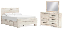 Load image into Gallery viewer, Lawroy Queen Panel Bed with Storage, Dresser and Mirror
