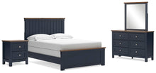 Load image into Gallery viewer, Landocken Full Panel Bed, Dresser, Mirror and Nightstand
