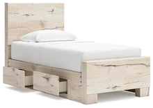 Load image into Gallery viewer, Lawroy Twin Panel Bed with Storage, Dresser, Mirror, Chest and Nightstand
