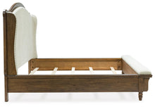 Load image into Gallery viewer, Sturlayne California King Upholstered Panel Bed, Dresser and Mirror

