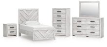 Load image into Gallery viewer, Cayboni Twin Panel Bed, Dresser, Mirror, Chest and Nightstand
