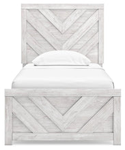 Load image into Gallery viewer, Cayboni Twin Panel Bed with Mirrored Dresser and Nightstand
