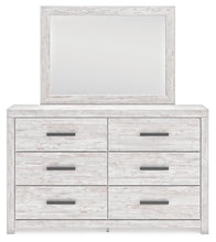 Load image into Gallery viewer, Cayboni Twin Panel Bed with Mirrored Dresser
