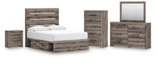 Load image into Gallery viewer, Graystorm Full Panel Storage Bed, Dresser, Mirror, Chest and Nightstand
