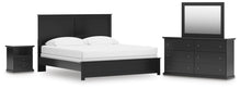 Load image into Gallery viewer, Maribel King Panel Bed, Dresser, Mirror and Nightstand
