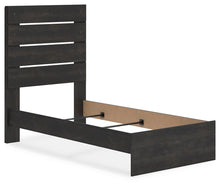 Load image into Gallery viewer, Hollivern Twin Panel Bed, Dresser, Mirror and Nightstand
