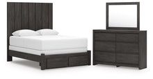Load image into Gallery viewer, Fraluna Queen Panel Storage Bed, Dresser and Mirror
