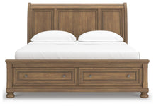 Load image into Gallery viewer, Feddinger California King Storage Sleigh Bed with Mirrored Dresser and Nightstand
