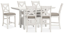 Load image into Gallery viewer, Robbinsdale Counter Height Dining Table and 6 Barstools
