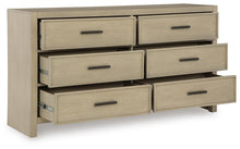 Load image into Gallery viewer, Calmoro King Bookcase Bed with Mirrored Dresser
