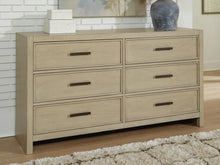 Load image into Gallery viewer, Calmoro King Bookcase Bed with Mirrored Dresser
