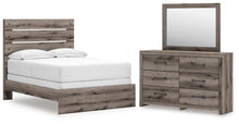 Load image into Gallery viewer, Graystorm Full Panel Bed, Dresser and Mirror
