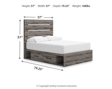 Load image into Gallery viewer, Graystorm Full Panel Storage Bed, Dresser and Mirror
