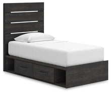 Load image into Gallery viewer, Hollivern Twin Panel Storage Bed, Dresser, Mirror, Chest and Nightstand
