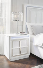 Load image into Gallery viewer, Chalanna King Upholstered Storage Bed, Dresser, Mirror, Chest and Nightstand

