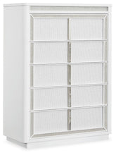 Load image into Gallery viewer, Chalanna California King Upholstered Storage Bed, Dresser, Mirror, Chest and Nightstand
