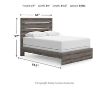 Load image into Gallery viewer, Graystorm Queen Panel Bed, Dresser and Mirror
