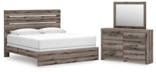 Load image into Gallery viewer, Graystorm King Panel Bed, Dresser and Mirror
