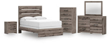 Load image into Gallery viewer, Graystorm Full Panel Bed, Dresser, Mirror, Chest and Nightstand
