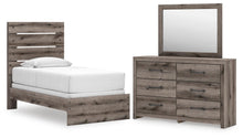 Load image into Gallery viewer, Graystorm Twin Panel Bed, Dresser and Mirror
