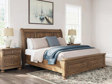 Load image into Gallery viewer, Feddinger King Storage Sleigh Bed with Mirrored Dresser
