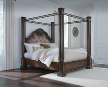 Load image into Gallery viewer, Maylee Queen Canopy Bed, Dresser, Mirror and Nightstand
