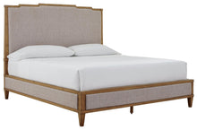 Load image into Gallery viewer, Sharlance California King Upholstered Panel Bed, Dresser and Mirror
