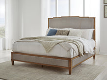 Load image into Gallery viewer, Sharlance California King Upholstered Panel Bed, Dresser and Mirror
