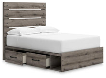 Load image into Gallery viewer, Graystorm Full Panel Storage Bed, Dresser, Mirror and Nightstand
