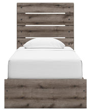 Load image into Gallery viewer, Graystorm Twin Panel Bed with Storage, Dresser and Mirror
