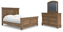 Load image into Gallery viewer, Feddinger California King Panel Bed with Mirrored Dresser
