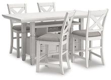 Load image into Gallery viewer, Robbinsdale Counter Height Dining Table and 4 Barstools
