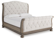 Load image into Gallery viewer, Ardenfield California King Upholstered Sleigh Bed, Dresser and Mirror
