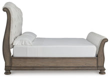 Load image into Gallery viewer, Ardenfield California King Upholstered Sleigh Bed, Dresser and Mirror
