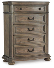Load image into Gallery viewer, Ardenfield King Upholstered Sleigh Bed, Dresser, Mirror, Chest and Nightstand
