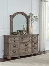 Load image into Gallery viewer, Ardenfield King Upholstered Sleigh Bed, Dresser, Mirror, Chest and Nightstand
